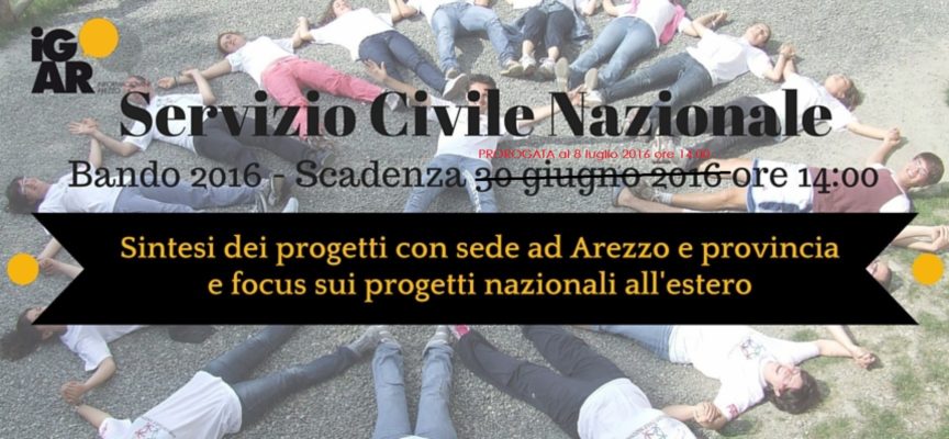 Servizio Civile Nazionale 2016: Progetti ad Arezzo e provincia