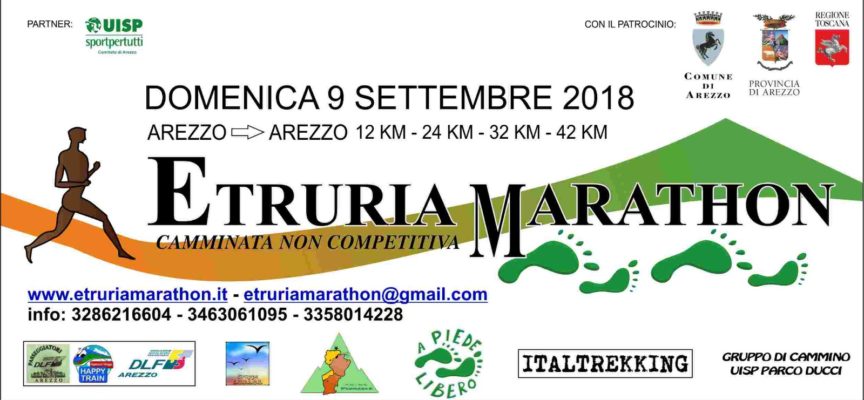 Etruria Marathon 2018: domenica 9 settembre 2018