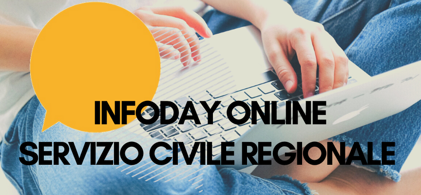 Servizio Civile Regionale 2021: partecipa ai nostri INFODAY ONLINE 12 e 14 maggio!!