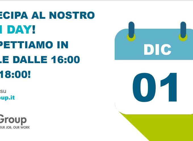 Openday Gi Group Arezzo: 1° dicembre 2022