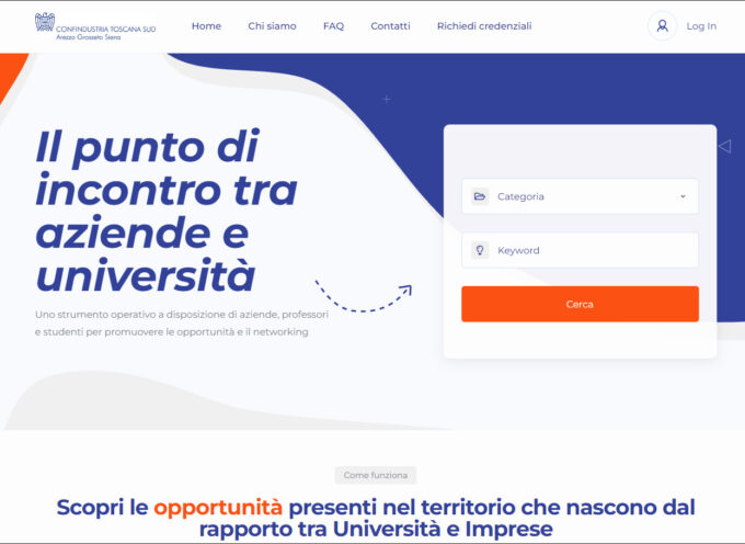 Confindustria Toscana Sud e Università di Siena lanciano “Uni-verso-Impresa”: la piattaforma che collega in tempo reale aziende, docenti e studenti