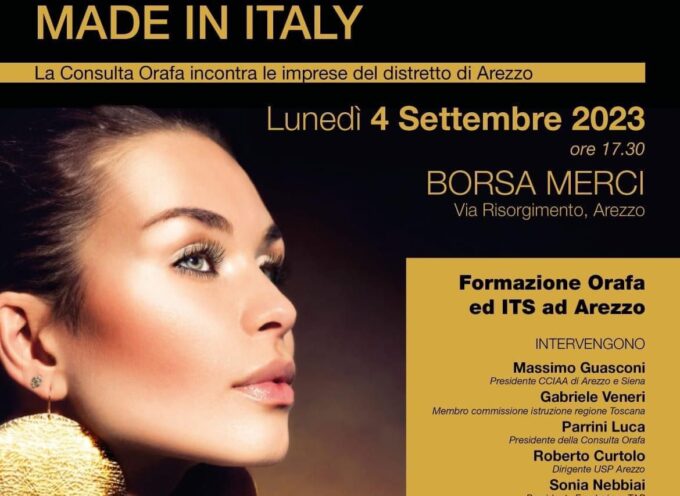 ITS Tecnico del design e della creazione del gioiello di Arezzo: presentazione Borsa Merci 4 settembre