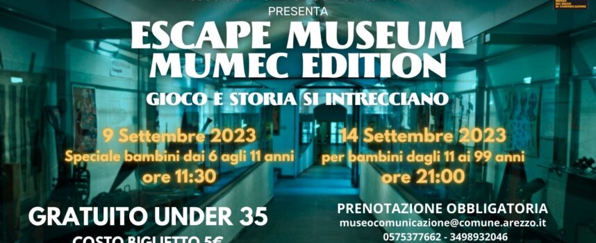 9 & 14 settembre 2023: Escape Museum – MUMEC Edition!