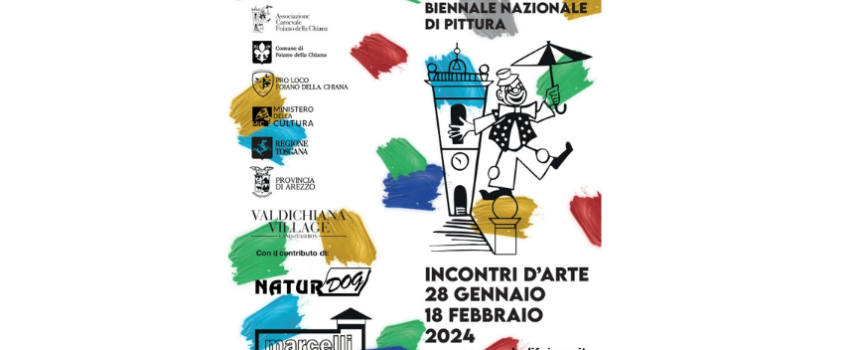 13° Premio Biennale Nazionale di Pittura del Carnevale di Foiano: sono aperte le iscrizioni al concorso