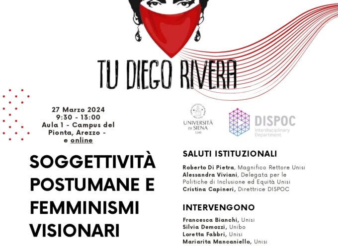 27 marzo | Seminario Campus universitario di Arezzo: “Soggettività postumane e femminismi visionari: pratiche di conoscenza e nuove forme di responsabilità per un’educazione antisessista e antirazzista”
