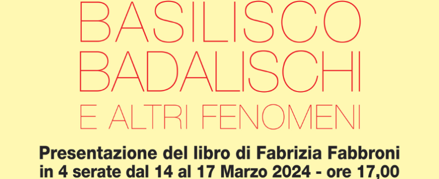 Basilisco | 4 giornate alla libreria Edison di Arezzo